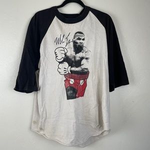 Mike Tyson Signed Mickey Mouse Hands‎ Shirt Autographed at a Strip Club In Vegas